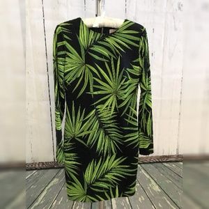 MICHAEL KORS TROPICAL PALM DRESS